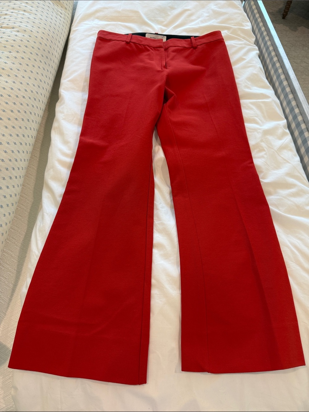 Derek Lam 10 Crosby Bright Red Flared Trousers